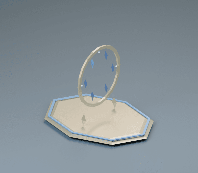 Aperture render, reverse view