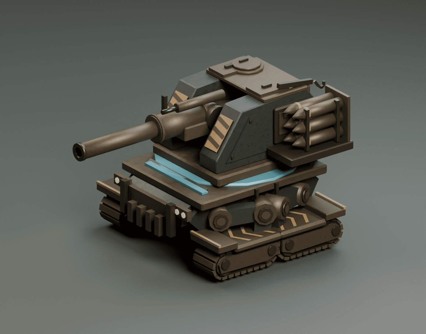 Bombard render, mobile pose