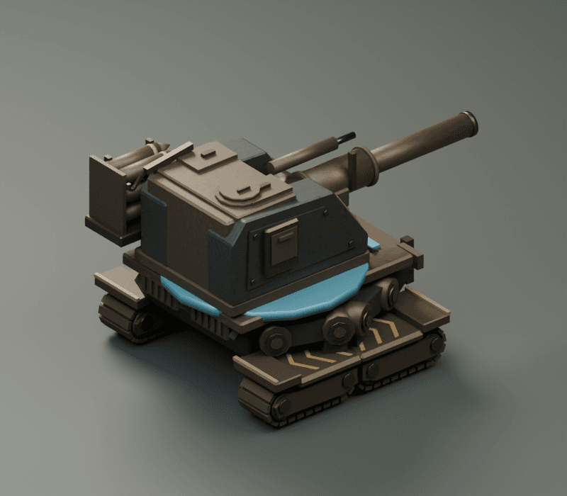 Bombard render, reverse view