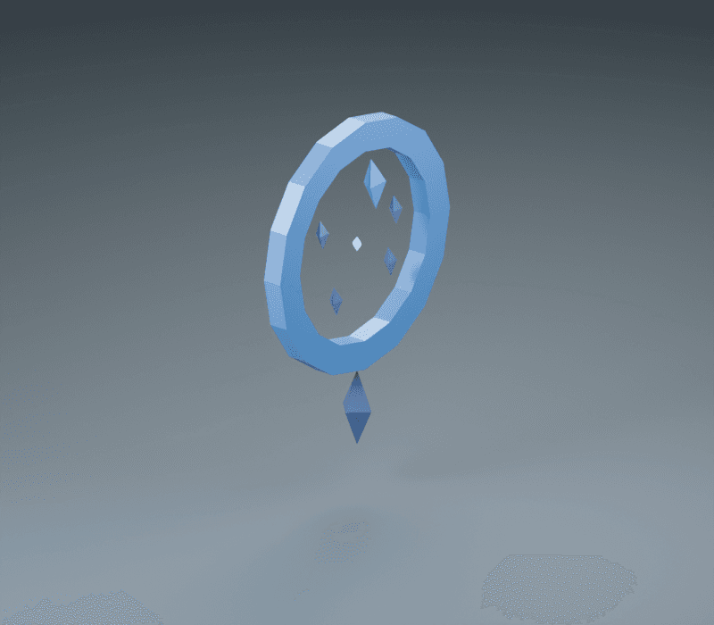 Cantor render, reverse view