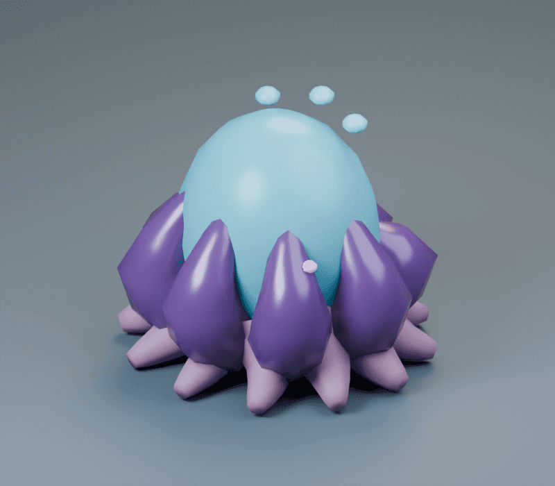 Cyst render, reverse view