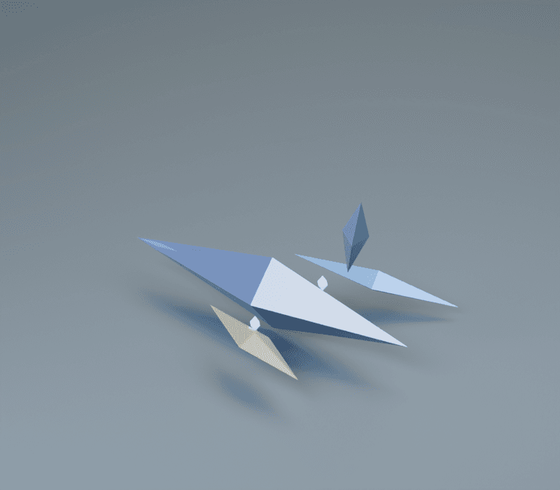 Dart render, reverse view
