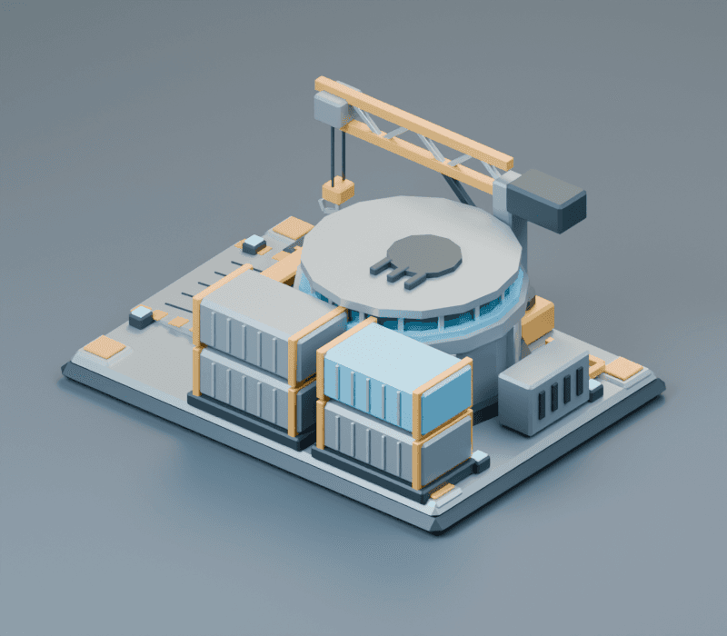 Depot render, reverse view
