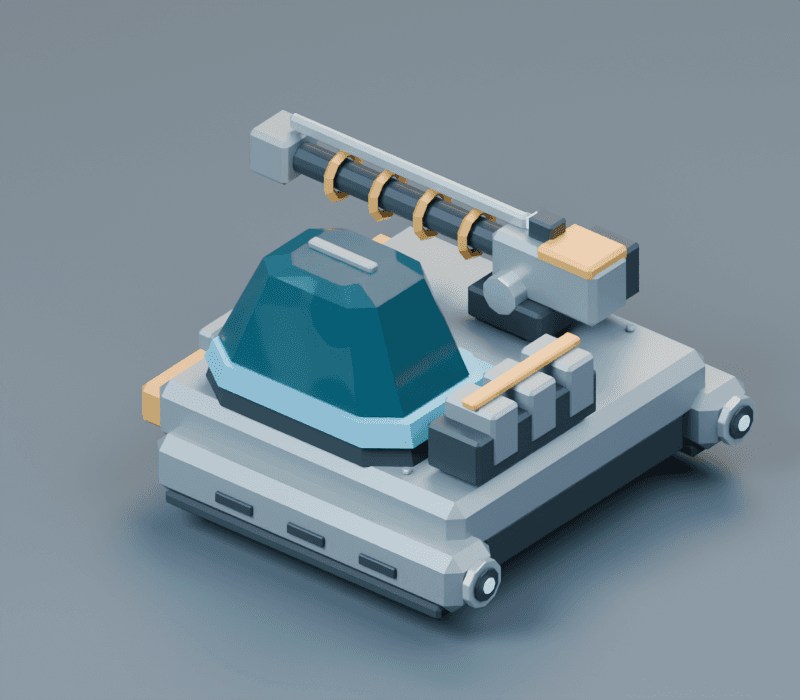 Lancer render, reverse view