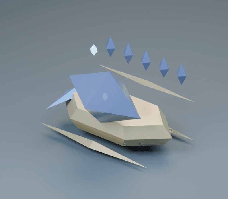 Loom render, reverse view