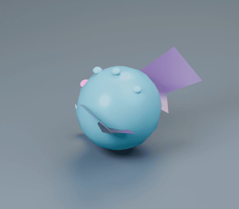 Mote render, reverse view