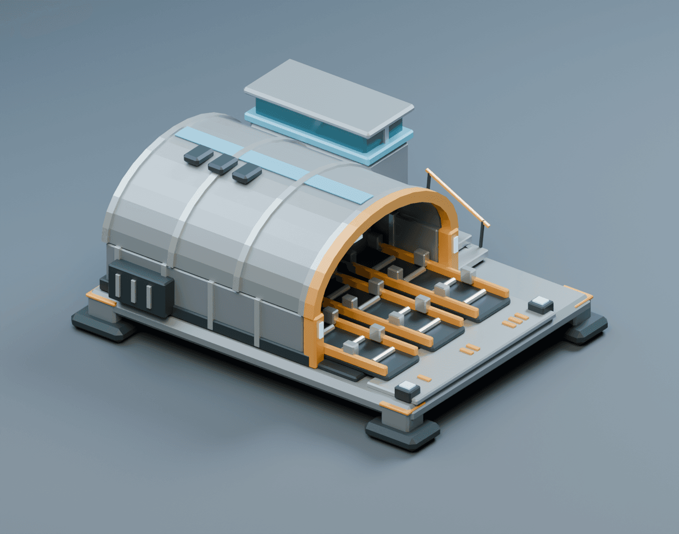 Pod Bay render