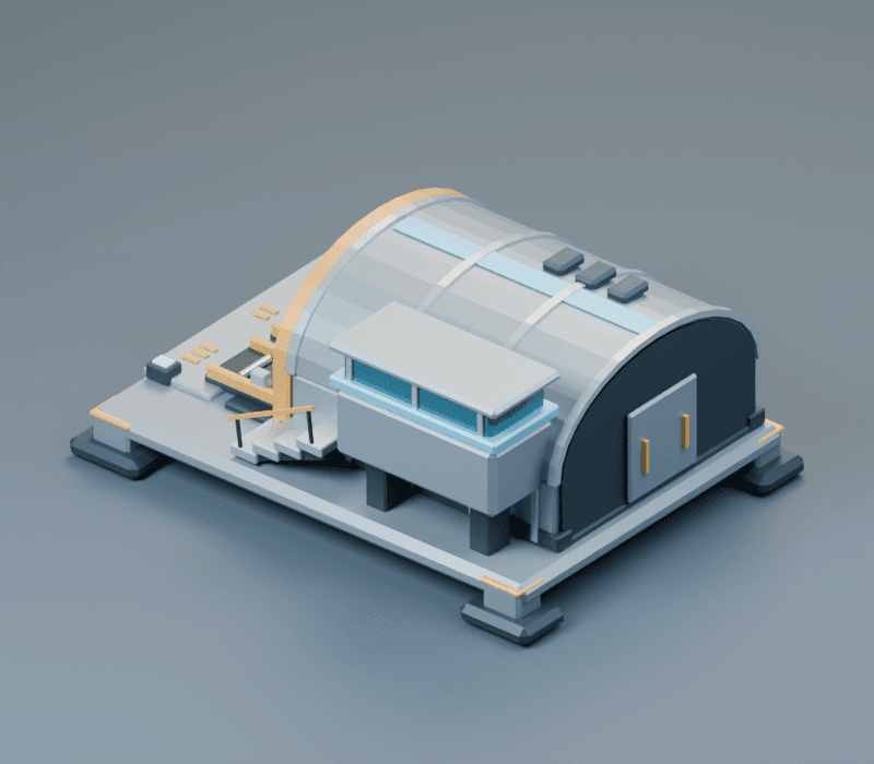 Pod Bay render, reverse view