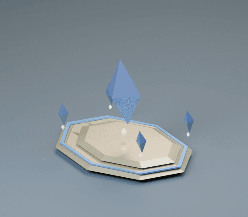 Sanctum render, reverse view
