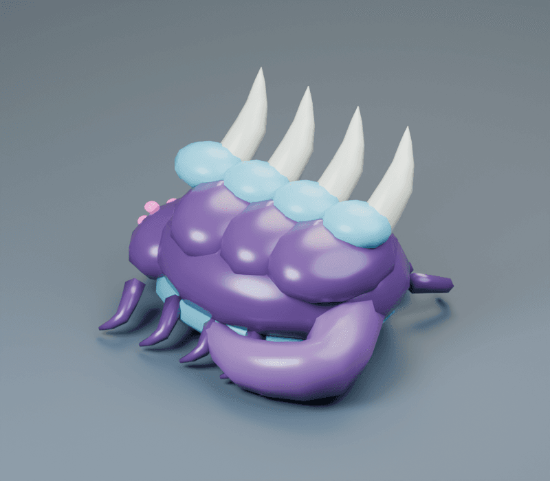 Sinker render, reverse view