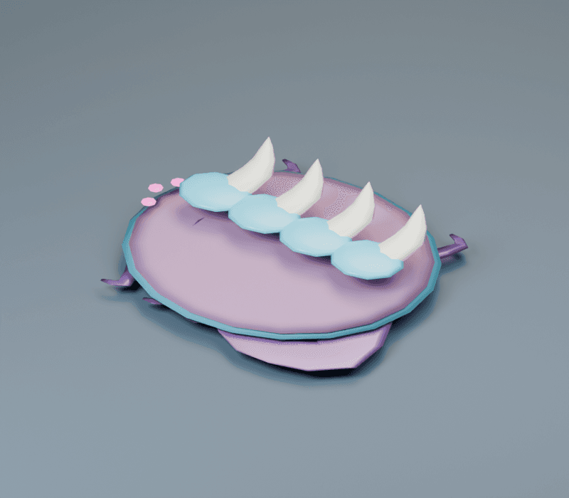 Sinker, burrowed mode, reverse view