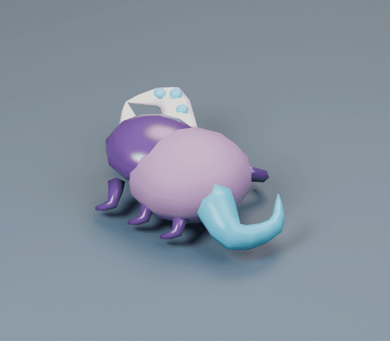 Spat render, reverse view