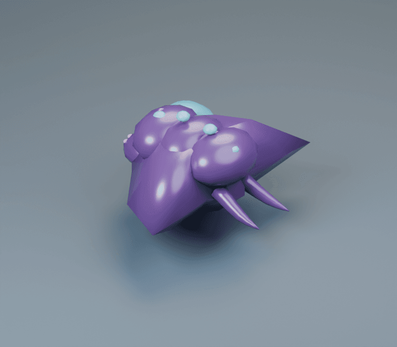 Spitter render, reverse view