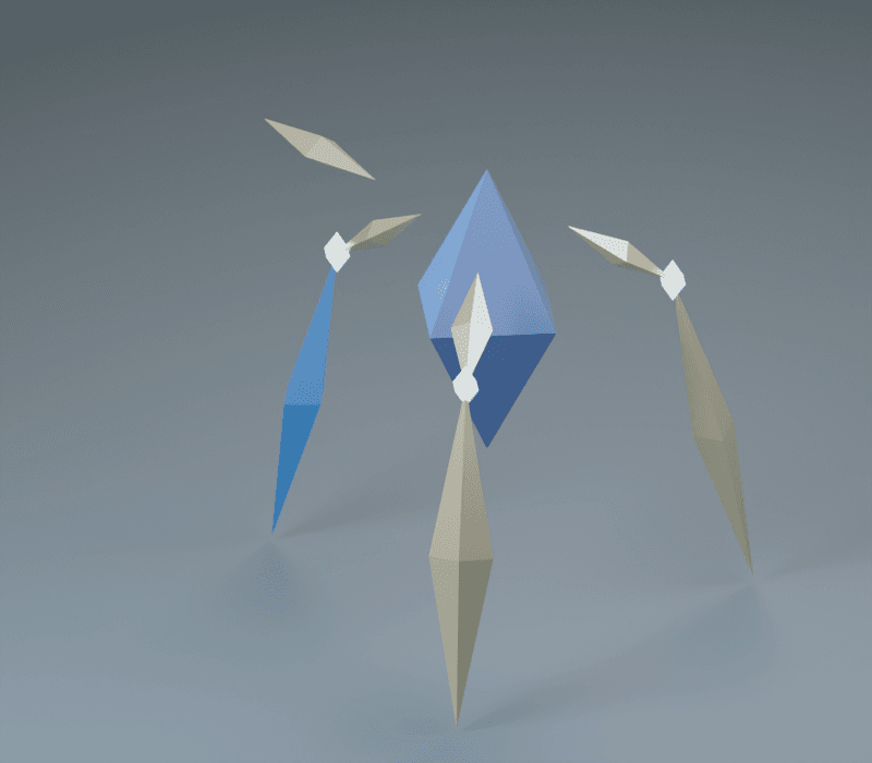 Strider render, reverse view