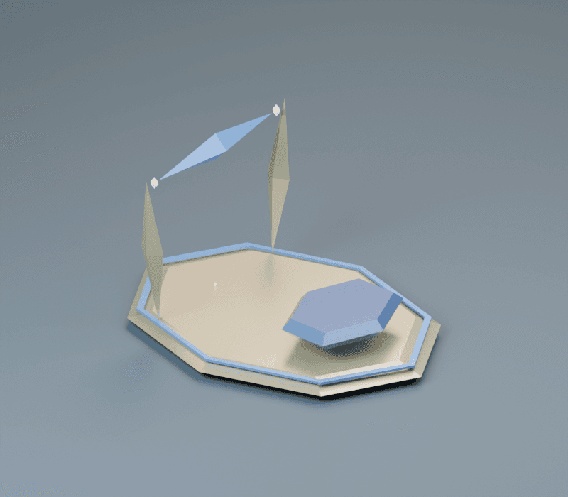 Threshold render, reverse view