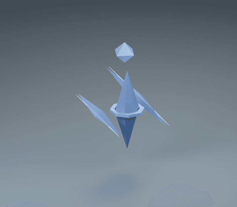 Votary render, reverse view