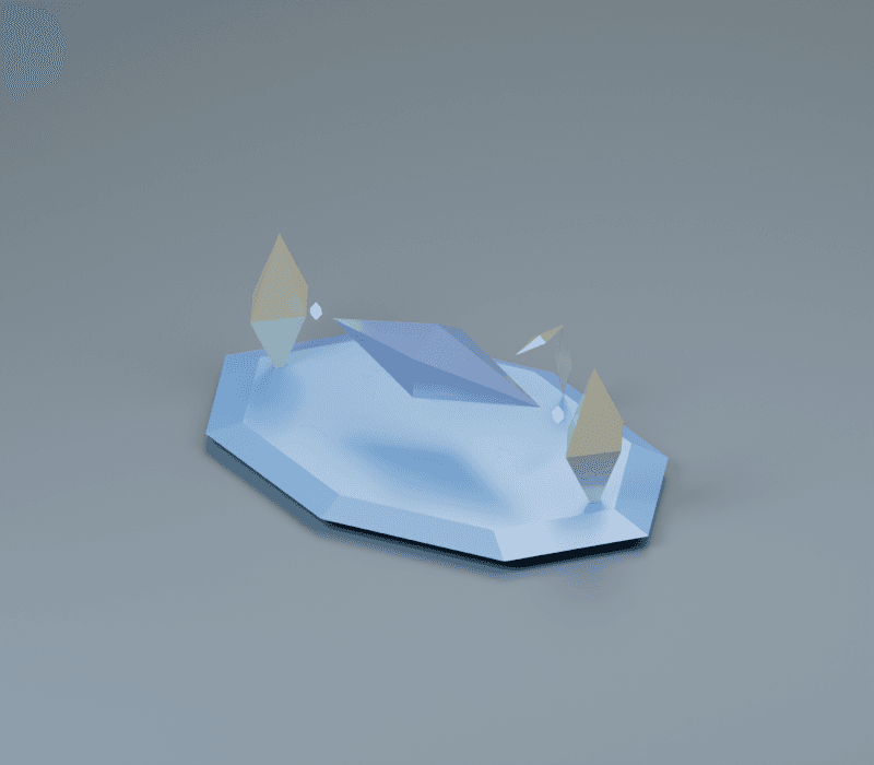 Lathe render, reverse view