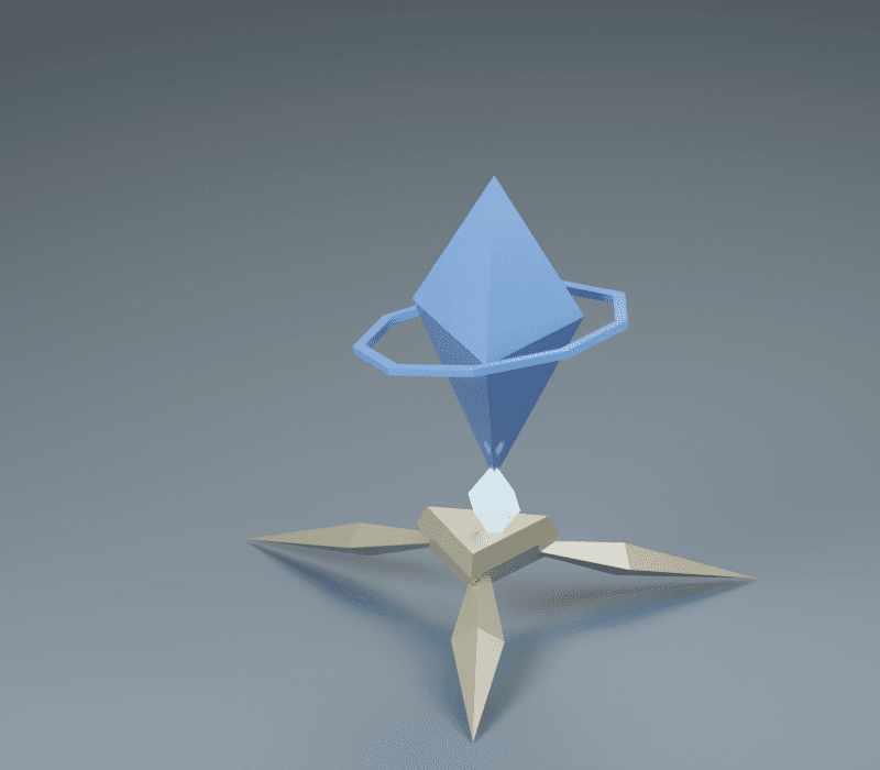 Prism render, reverse view