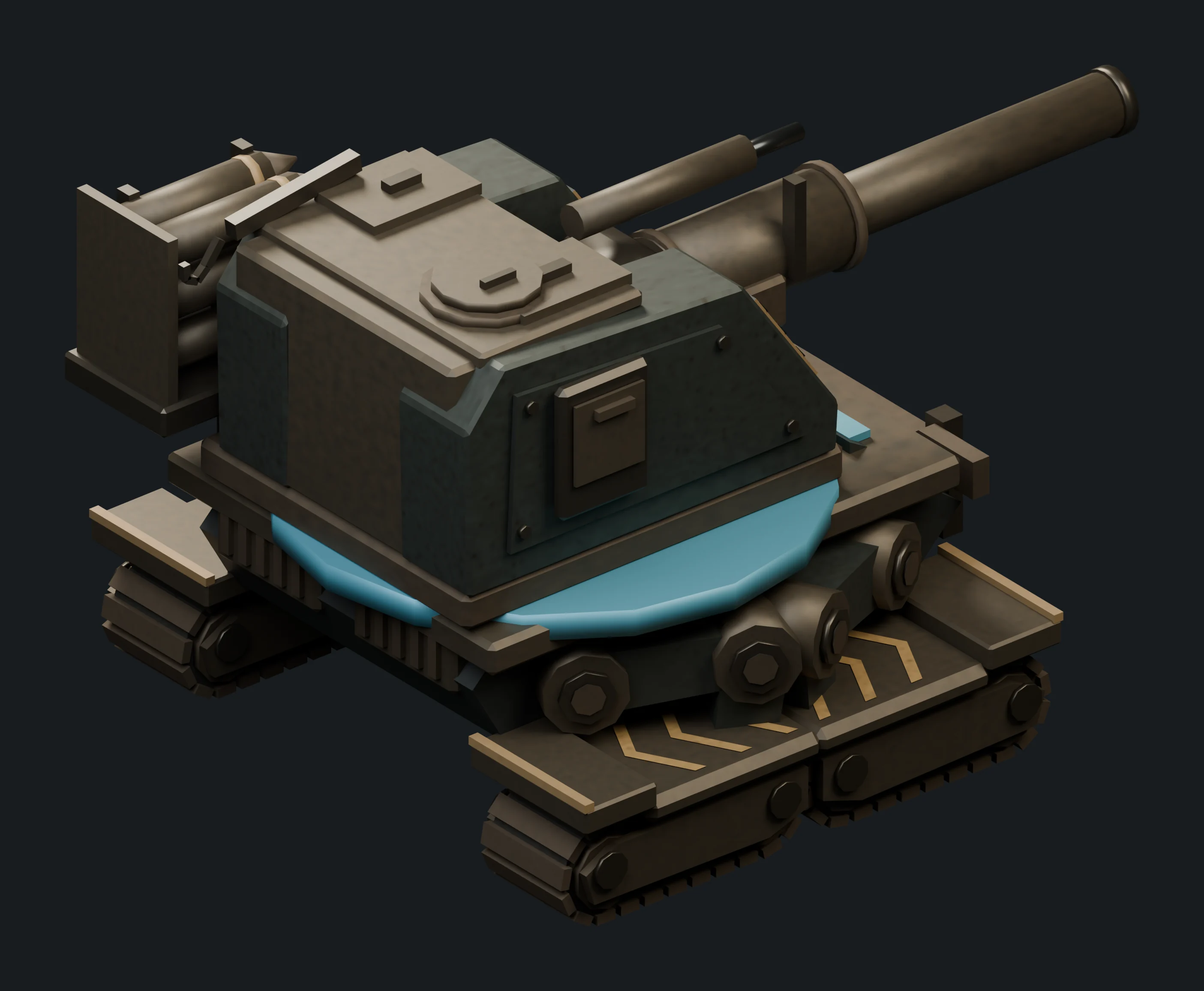 Bombard in mobile mode, rear view