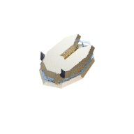 Reliquary facing NE